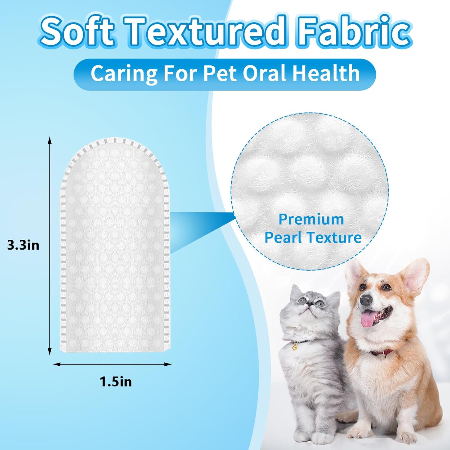 Pet Dental Finger Wipes