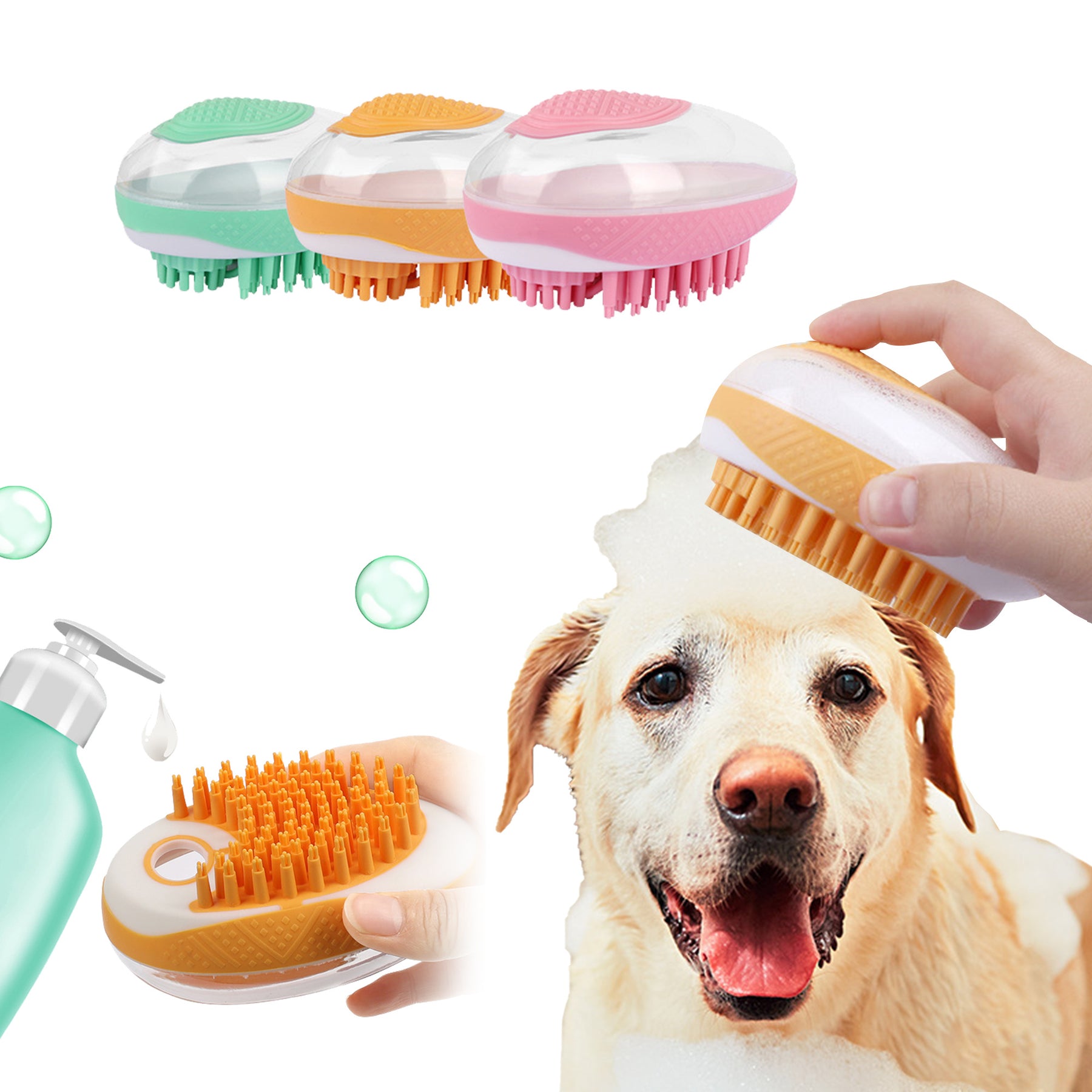 2-in-1 Pet Bath Brush